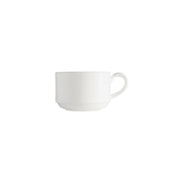 Fortessa HBW-00-456 Andromeda Contemporary Handle Stack Coffee/Tea Cup 6 Oz. (.18L)