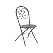 Emuamericas Llc 924 Pigalle Folding Side Chair Outdoor/indoor Steel With Design Pattern Back