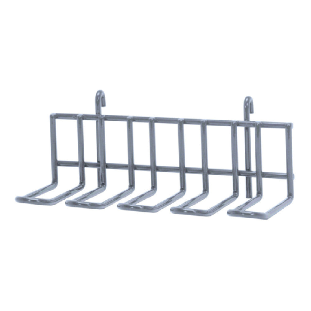 Quantum SG-UH4GY Store Grid Large Utensil Holder 10-1/2"W X 5"D X 4-1/4"H Gray Epoxy Antimicrobial Finish