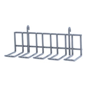 Quantum SG-UH4GY Store Grid Large Utensil Holder 10-1/2"W X 5"D X 4-1/4"H Gray Epoxy Antimicrobial Finish
