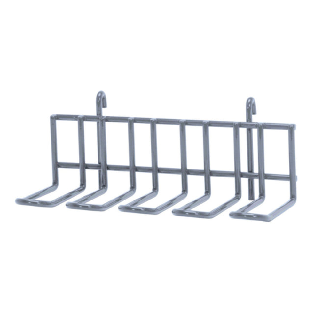 Quantum SG-UH4GY Store Grid Large Utensil Holder 10-1/2"W X 5"D X 4-1/4"H Gray Epoxy Antimicrobial Finish