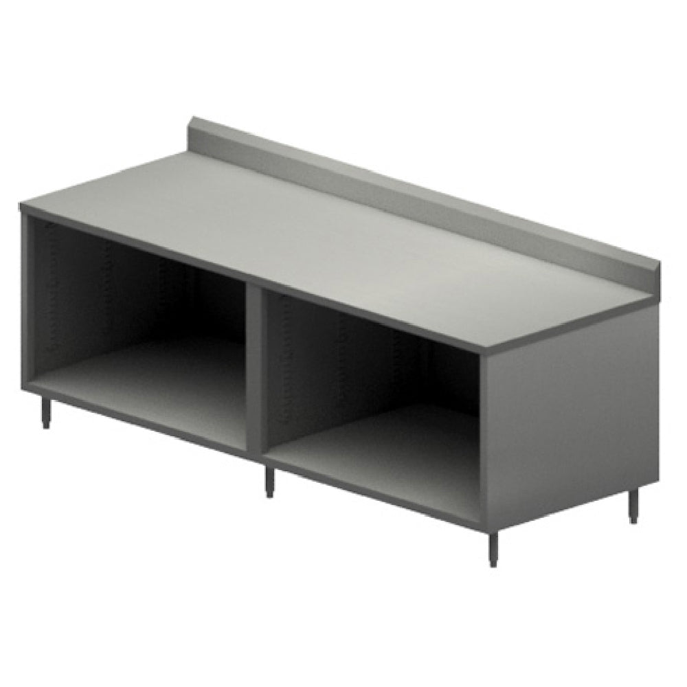 BK Resources CSTR5-3096 Chef Table Cabinet Base With Open Front 96"W X 30"D X 39-3/4"H Overall Size