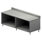 BK Resources CSTR5-3096 Chef Table Cabinet Base With Open Front 96"W X 30"D X 39-3/4"H Overall Size