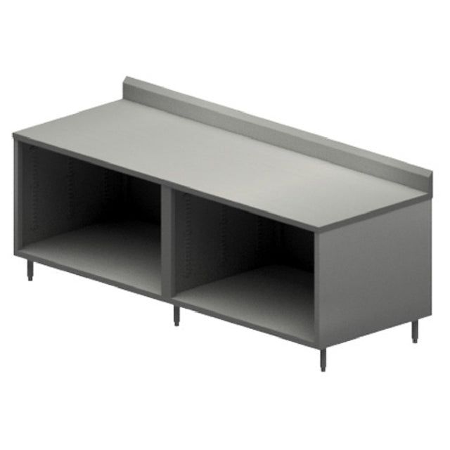 BK Resources CSTR5-3096 Chef Table Cabinet Base With Open Front 96"W X 30"D X 39-3/4"H Overall Size