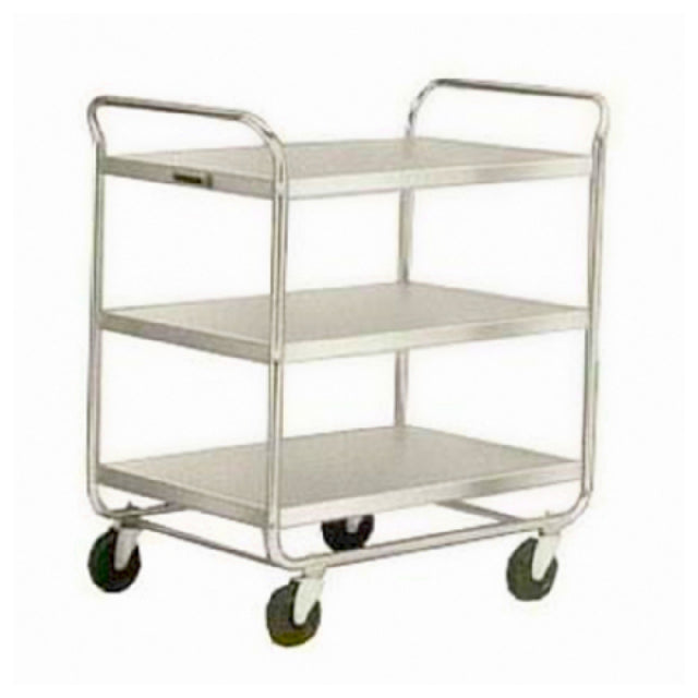 Lakeside 493 Utility Cart 3-shelf With 36"W X 23"D X 40-1/8"H Shelf Size 33"W X 21"D