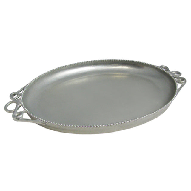 Bon Chef 2105 Bolero Platter 16-3/4" X 22" X 2" Aluminum With Pewter-Glo Finish