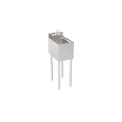 Krowne 18-1C Silver Series One Compartment Sink 12" W X 18.5" D 10"D X 14"W X 7"H Bowl Size