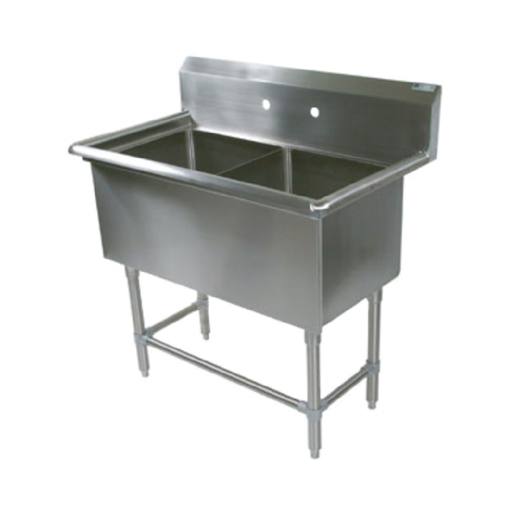 John Boos 42PB24 Pro-Bowl Sink 2-compartment 53-1/8"W X 29-1/2"D X 44-1/16"H Overall Size