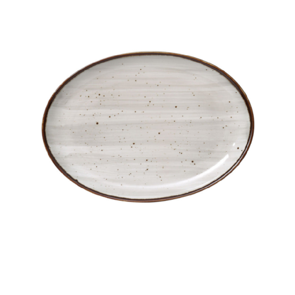 Yanco LY-2108 Lyon Platter 8"L X 5-1/2"W X 3/4"H Oval