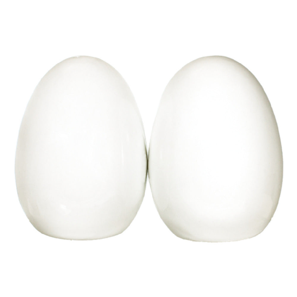 International Tableware PA-101 Salt & Pepper Shaker Set 2" Dia. X 2-5/8" H Oval