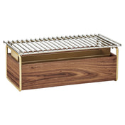 Cal Mil 3722-46 Mid-Century Chafer Alternative 22"W X 12"D X 7-1/2"H Rectangular