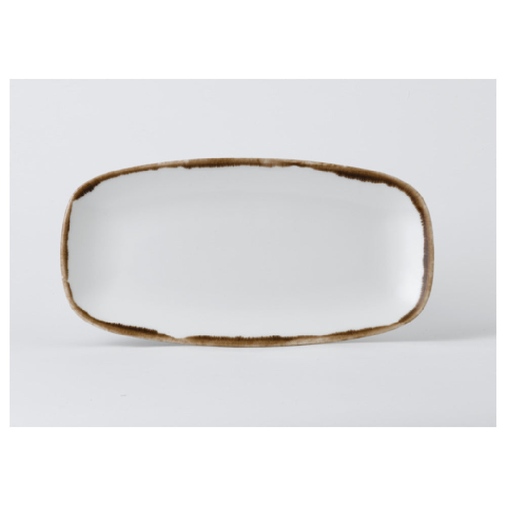 Arc Cardinal HN355 Dudson Harvest Natural Oblong Tray (L:13.875'' X W:7.375'') Vitrified Ceramic