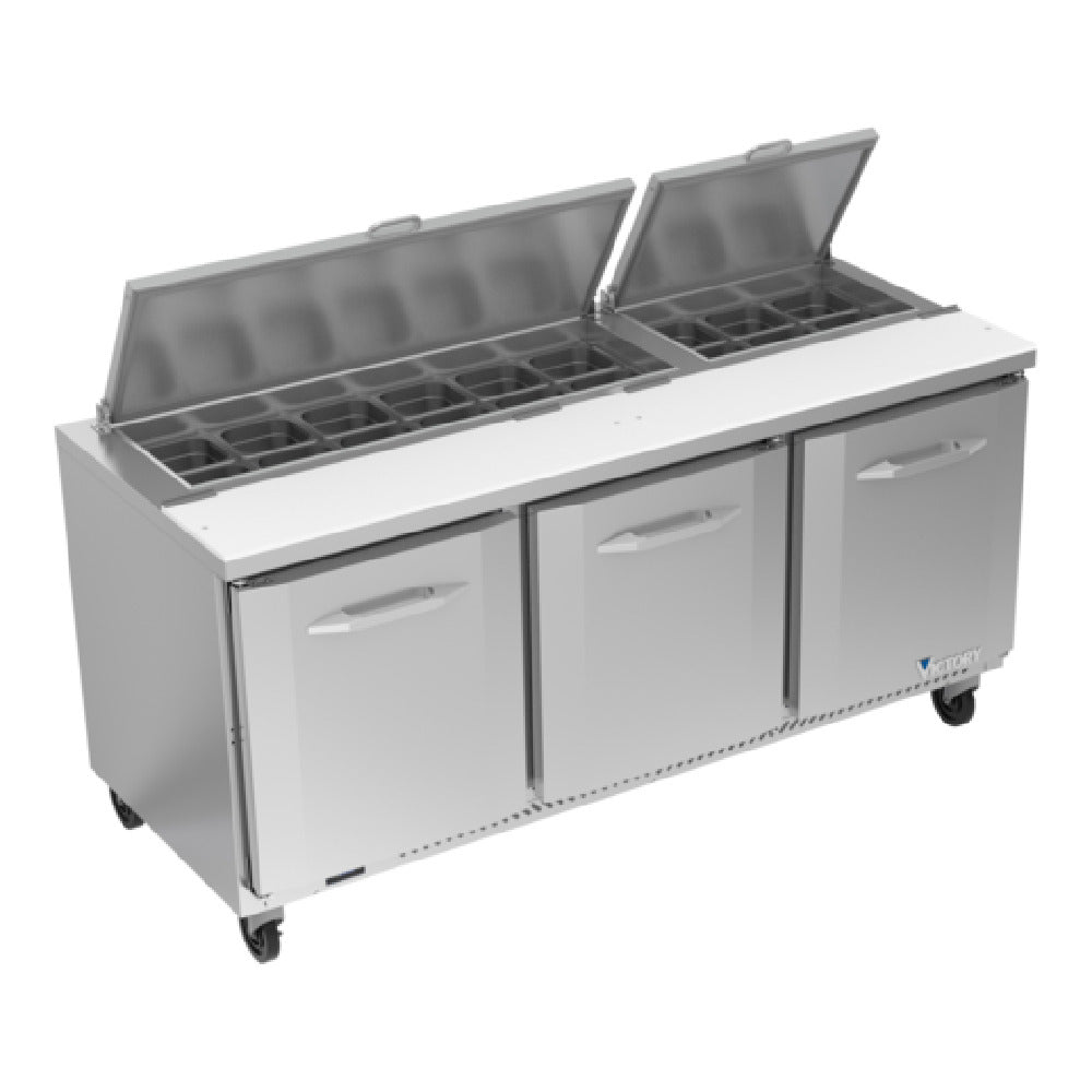 Victory VSP72HC-18 UltraSpec™ Series Sandwich Prep Table Powered By V-Core™