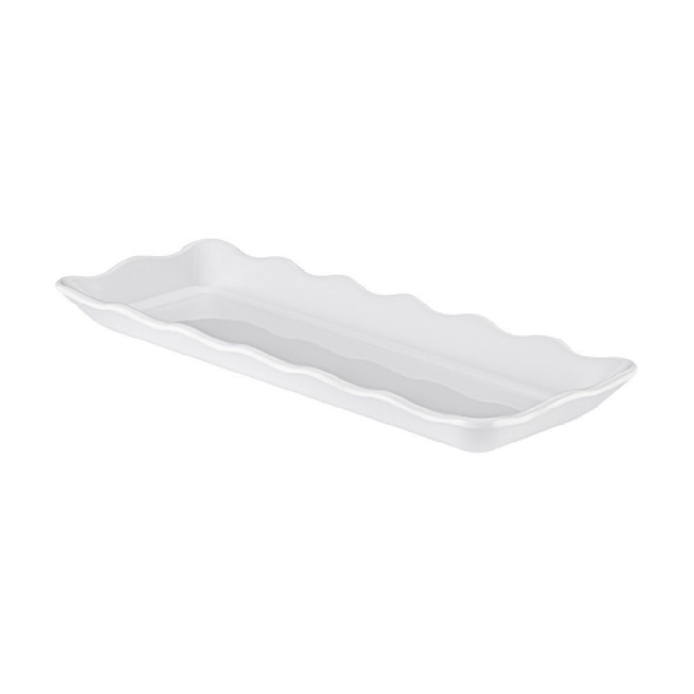 CAC China MLSC-RT14-W Platter 13-1/2"W X 5-1/4"D X 1-1/4"H Rectangular