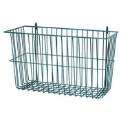 Quantum SG-B17710P Store Grid Basket 17-3/8"W X 7-1/2"D X 10"H Green Epoxy Antimicrobial Finish
