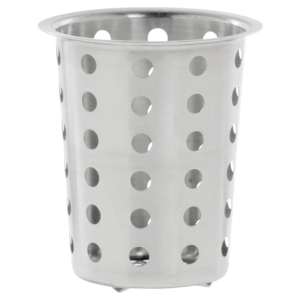 Hubert 51832 - Flatware Cylinder, 4-1/2" Dia. X 5-1/2"H, Perforated