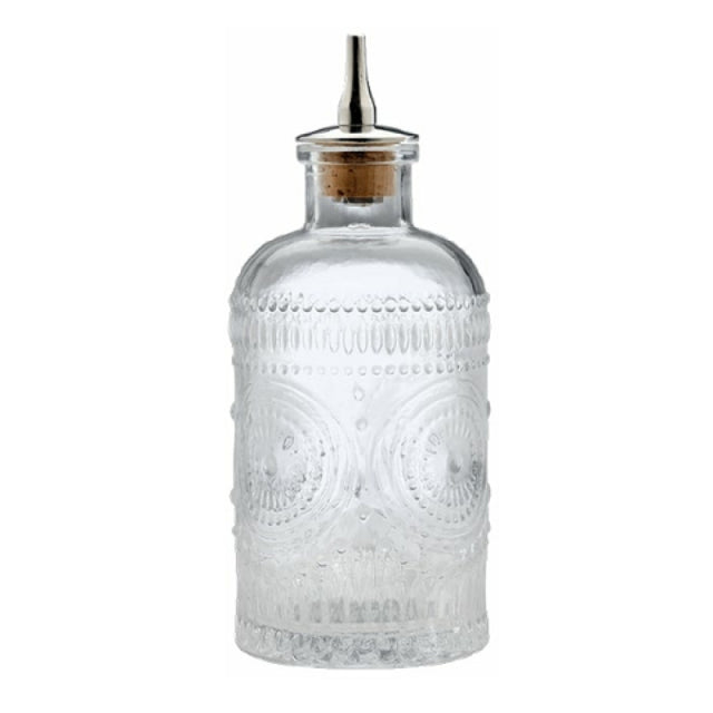JB Prince 1303 Barfly Glass Bitters Bottle 6.8 Oz. (200ml) 2 5/8” Dia. X 6”H