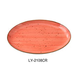 Yanco LY-2108CR Lyon Platter 8"L X 5-1/2"W X 3/4"H Oval