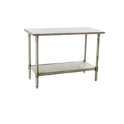 Eagle T24144SE Spec-Master® Series Work Table 144"W X 24"D 14/300 Series Stainless Steel Top