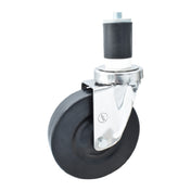 BK Resources 5SS-3RA-HR - Swivel Caster, 1-1/2" Expanding Stem, 5" Hard Rubber Wheel