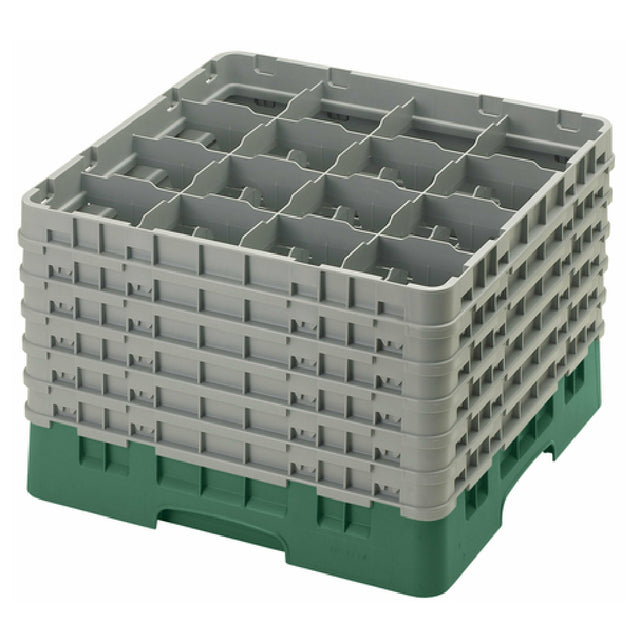 Cambro 16S1214119 Camrack® Glass Rack With (6) Soft Gray Extenders Full Size
