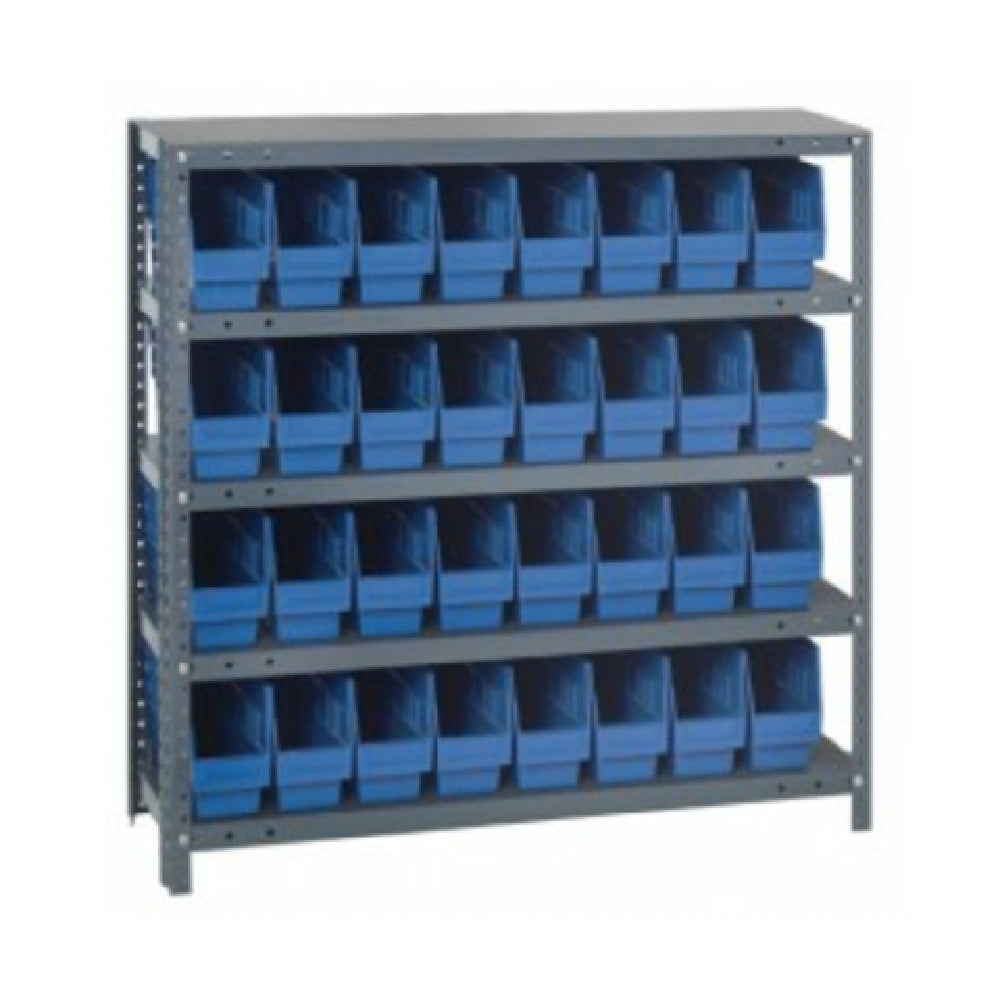 Quantum 1239-201_BLUE - Shelving Unit, 12"D X 36"L X 39"H, Heavy Duty