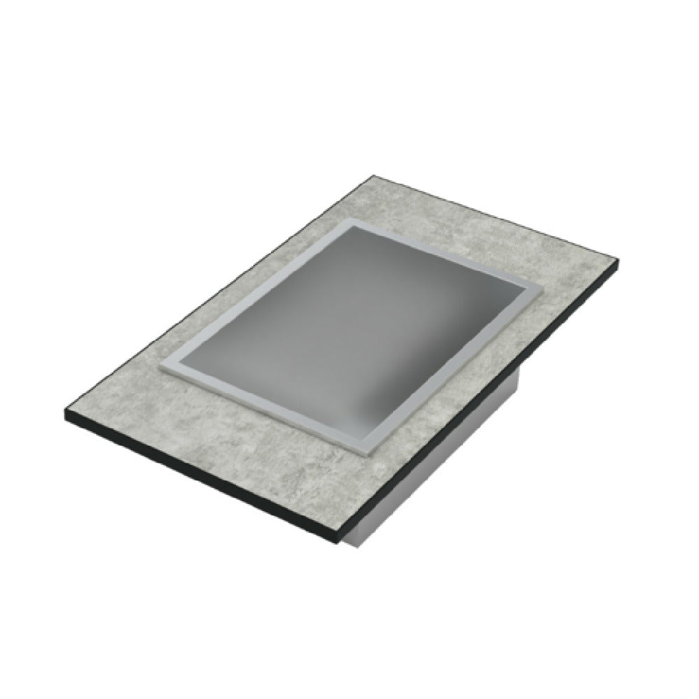 Bon Chef NX-14-IS-B-C Nexus Counter With Ice Station & Drain Assembly 1/4 Size