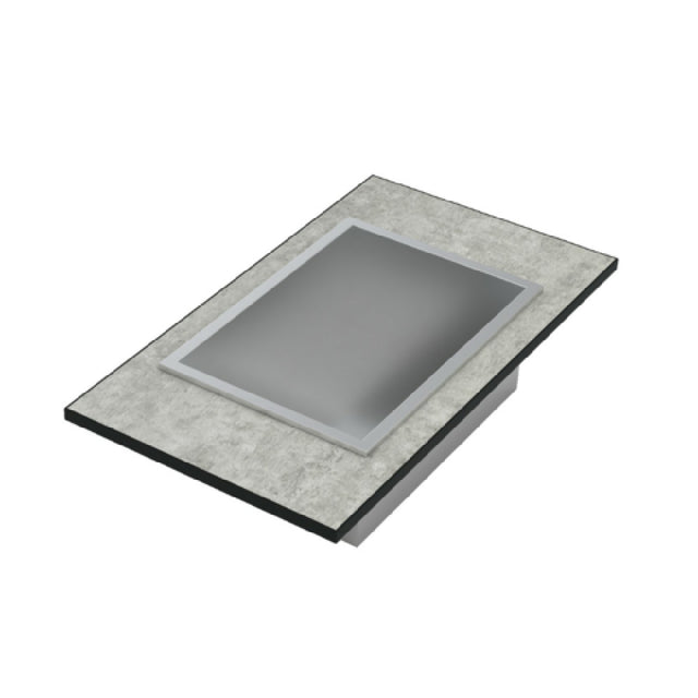 Bon Chef NX-14-IS-B-C Nexus Counter With Ice Station & Drain Assembly 1/4 Size