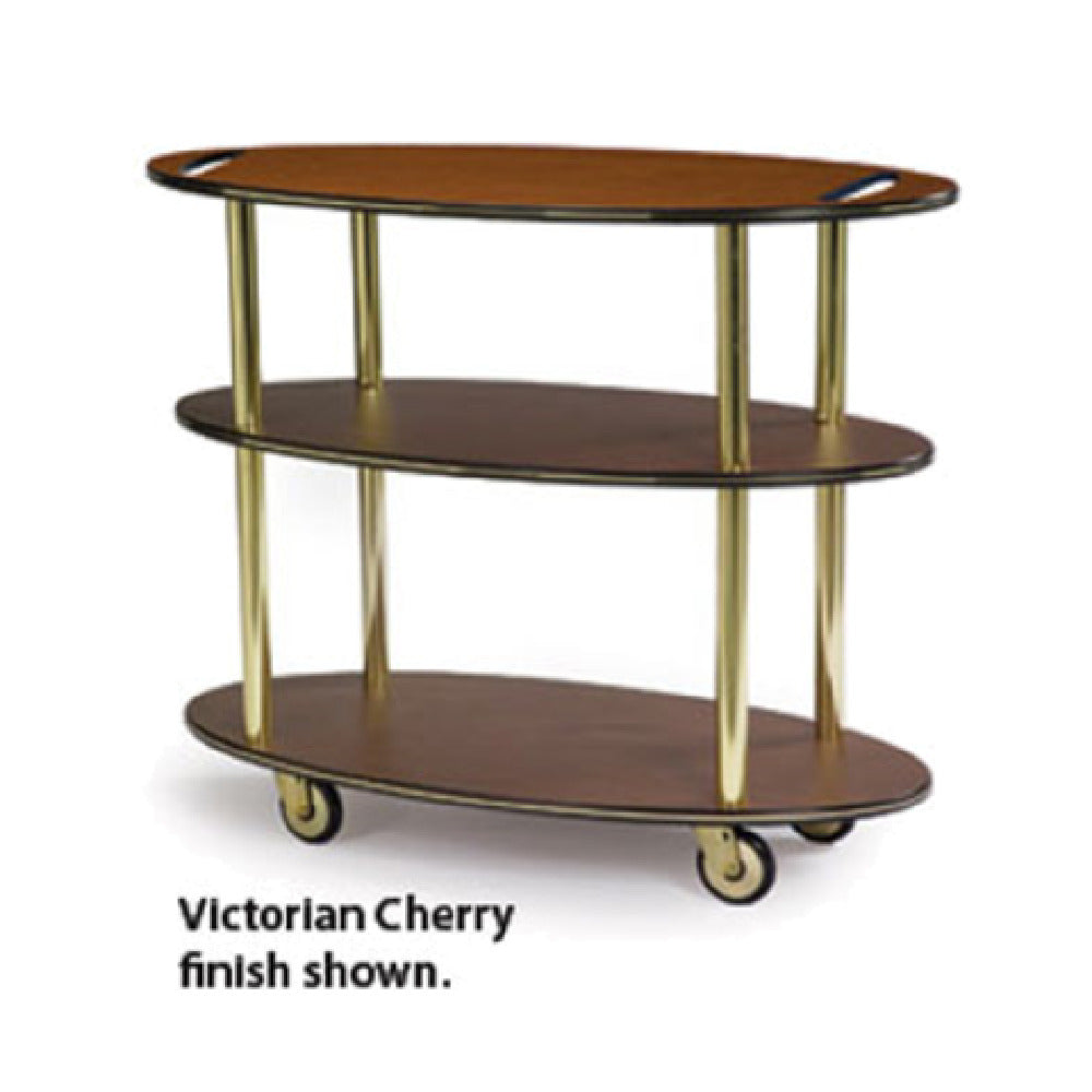 Geneva 36304 Service Cart Rounded Oval 44"W X 23"D X 35-1/4"H