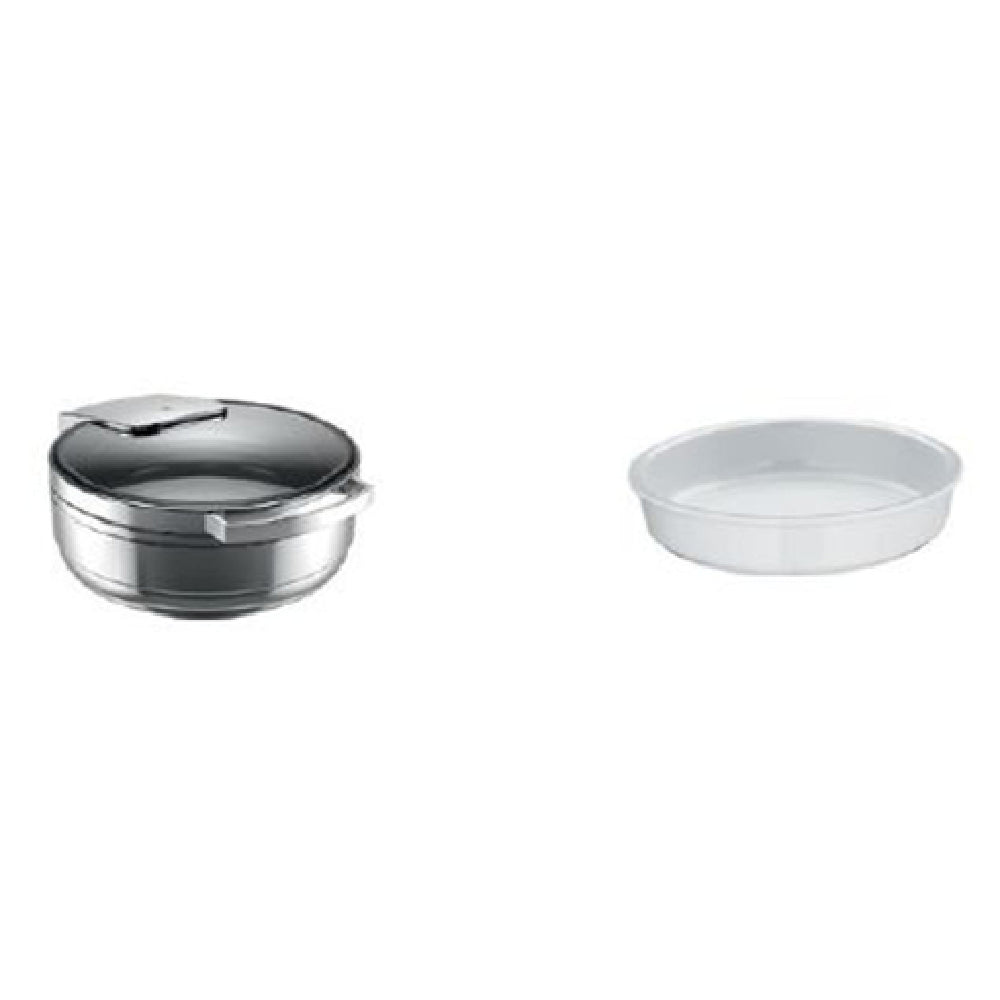 BauscherHepp 55.0020.6000 Chafing Dish Promo Kit Includes: (1) Manhattan Round Induction Chafing Dish (55.0020.6040) & (3) 106 Oz.