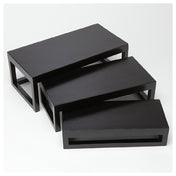 American Metalcraft AWRRP Riser Set 3-piece Includes (1) Each: 16"L X 8"W X 6"H
