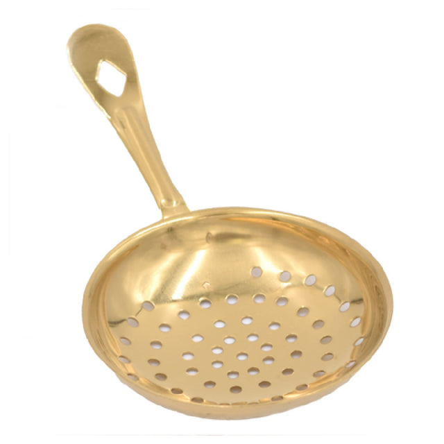 Spill-Stop 1018-2 Julep Strainer 6-1/4" X 3" PVD Gold Coating Over Stainless Steel