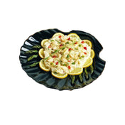 Bon Chef 5075CABERNET Serving Shell 11"D Aluminum With Ceramic-look Coating
