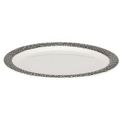 Bon Chef 53927WHITE-BLK Salad Plate 9" Dia. Round
