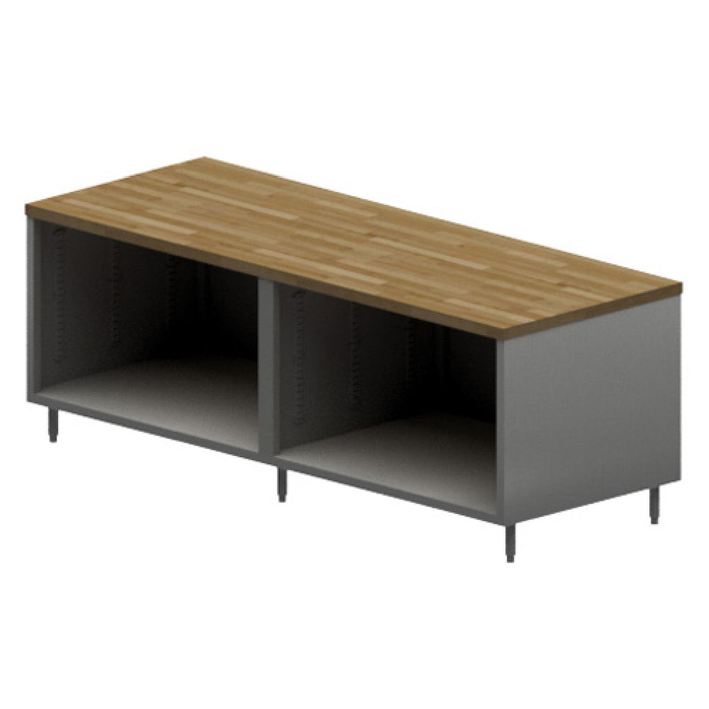 BK Resources CMT-3096 Chef Table Cabinet Base With Open Front 96"W X 30"D X 34-3/4"H Overall Size
