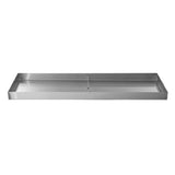 Hubert 65840 - Display Tray, 8"W X 26.75"D X 1.5"H, 18/10 Stainless Steel