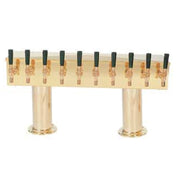 Micro Matic DPT410PVD Double Pedestal Draft Beer Tower Countertop 30"W X 15-9/16"H