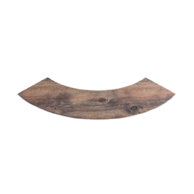 Elite Global Solutions M521QR-DW Melamine Meta Riser 21" X 5" X 5/8" H Quarter Circle