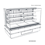 Structural Concepts NM7255HSSV Blend® Heated Self-Service End Cap 72"W X 35-3/4"D X 54-5/8"H