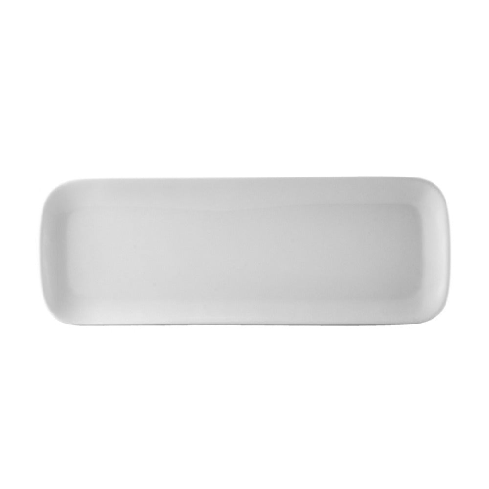 CAC China OXF-C412 Oxford Long Tray 10-1/2"L X 3-7/8"W X 3/4"H Rectangular