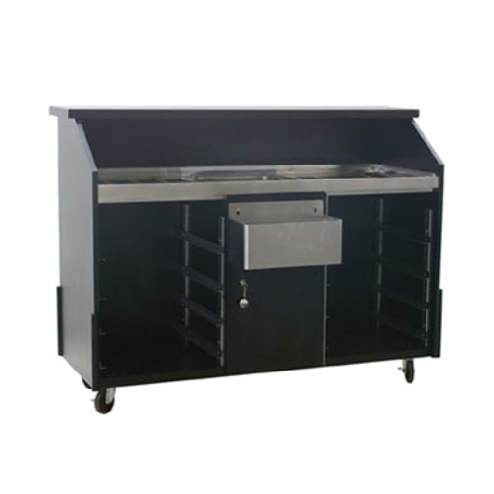 Eagle DPB-5R-W Deluxe Portable Bar Indoor Use 63"W X 24-3/8"D X 48"H