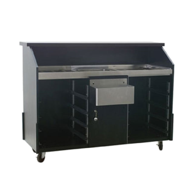 Eagle DPB-5R-W Deluxe Portable Bar Indoor Use 63"W X 24-3/8"D X 48"H