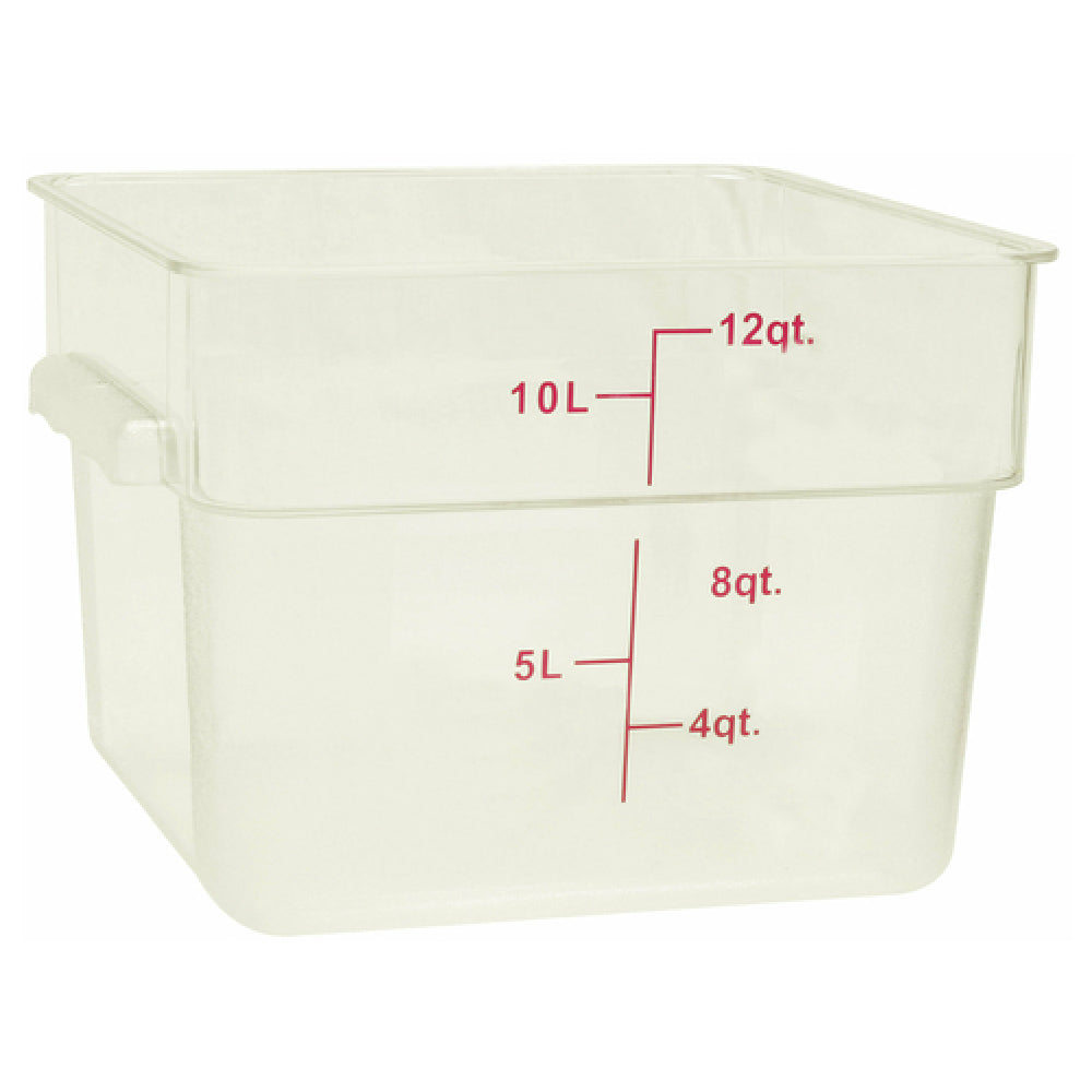 Thunder Group PLSFT012PP Food Storage Container 12 Quart Square