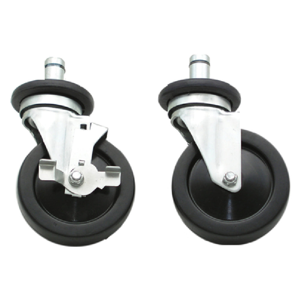 Advance Tabco EC-25-X Special Value Wire Shelving Stem Casters (4) 5" Swivel Rubber