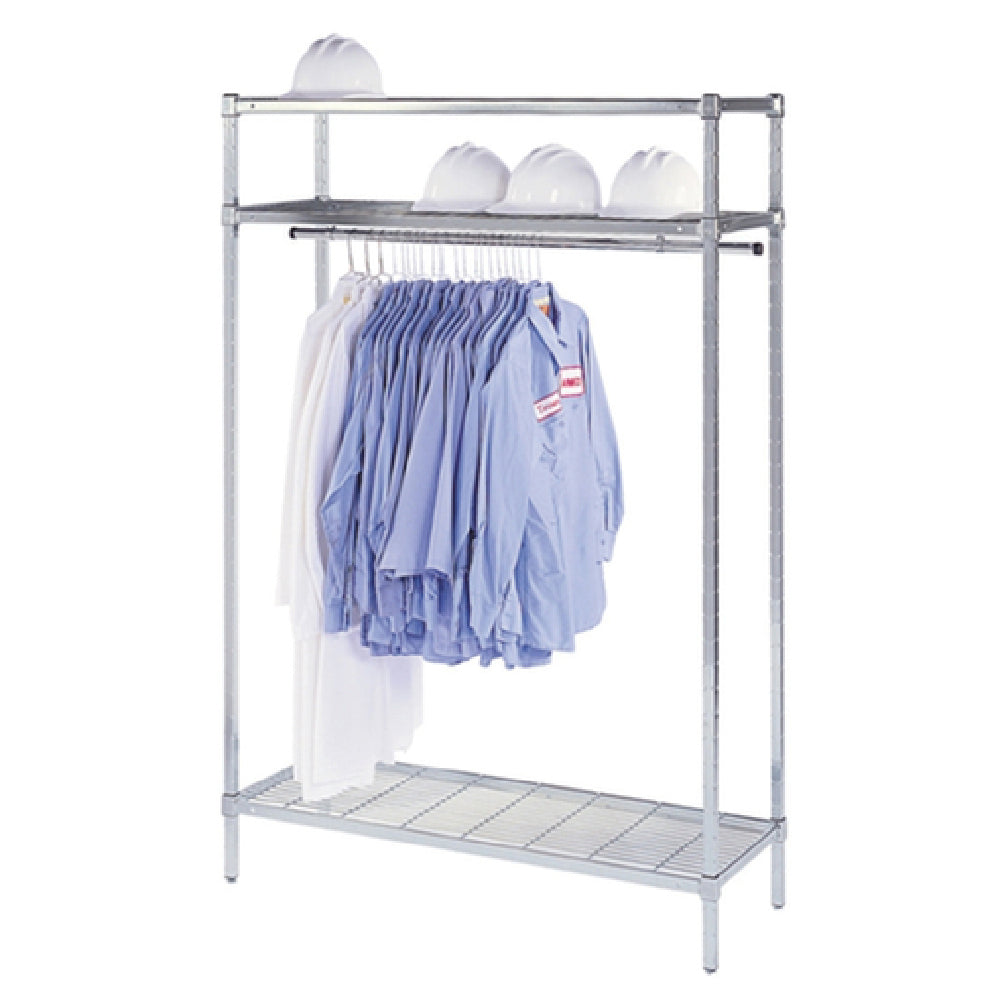 SPG CR36 - Amco Coat Rod Set, 34" Long, Includes Rod And Two Hangers To Install Below A Wire Shelf