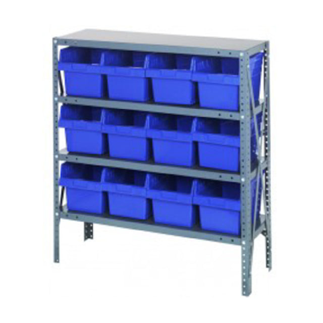 Quantum 1239-SB807_YELLOW - Shelving Unit, 12"D X 36"L X 39"H, Heavy Duty