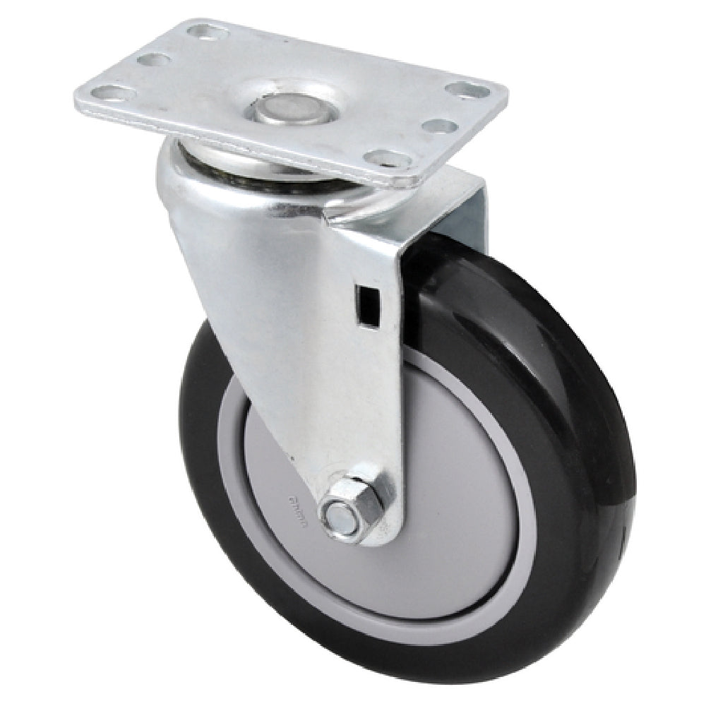BK Resources 5SBR-1PT-PLY-PS4 Caster Kit Mobile Equipment Includes 5" Diameter Swivel Plate Casters