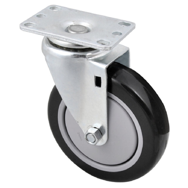 BK Resources 5SBR-1PT-PLY-PS4 Caster Kit Mobile Equipment Includes 5" Diameter Swivel Plate Casters