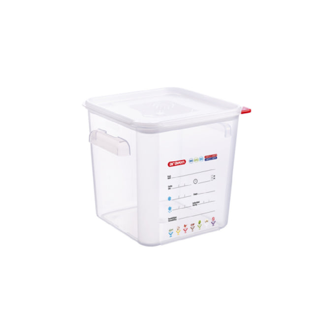 Carlisle 11856 Araven Food Storage Container 12.6 Qt. 11-1/4"W X 11-1/4"D X 8-1/4"H