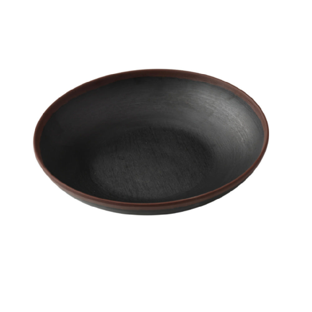 Yanco NA-709BK Nature Art Salad/Soup Plate 9"dia. X 1-3/4"H 28 Oz